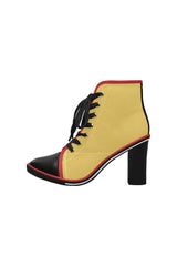 Aspen Gold Women's Lace Up Chunky Heel Ankle Booties (Model 054) - Objet D'Art