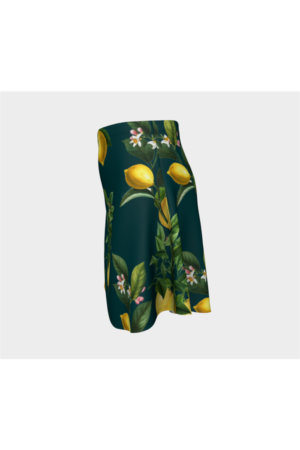 Lemon Blossoms and Fruit Flare Skirt - Objet D'Art