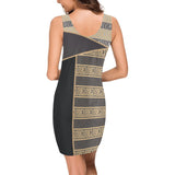 greek key part print 1 Medea Vest Dress (Model D06) - Objet D'Art