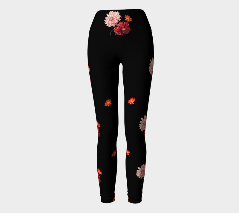 Floral Yoga Leggings - Objet D'Art