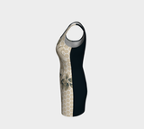 Floral Skull Bodycon Dress - Objet D'Art