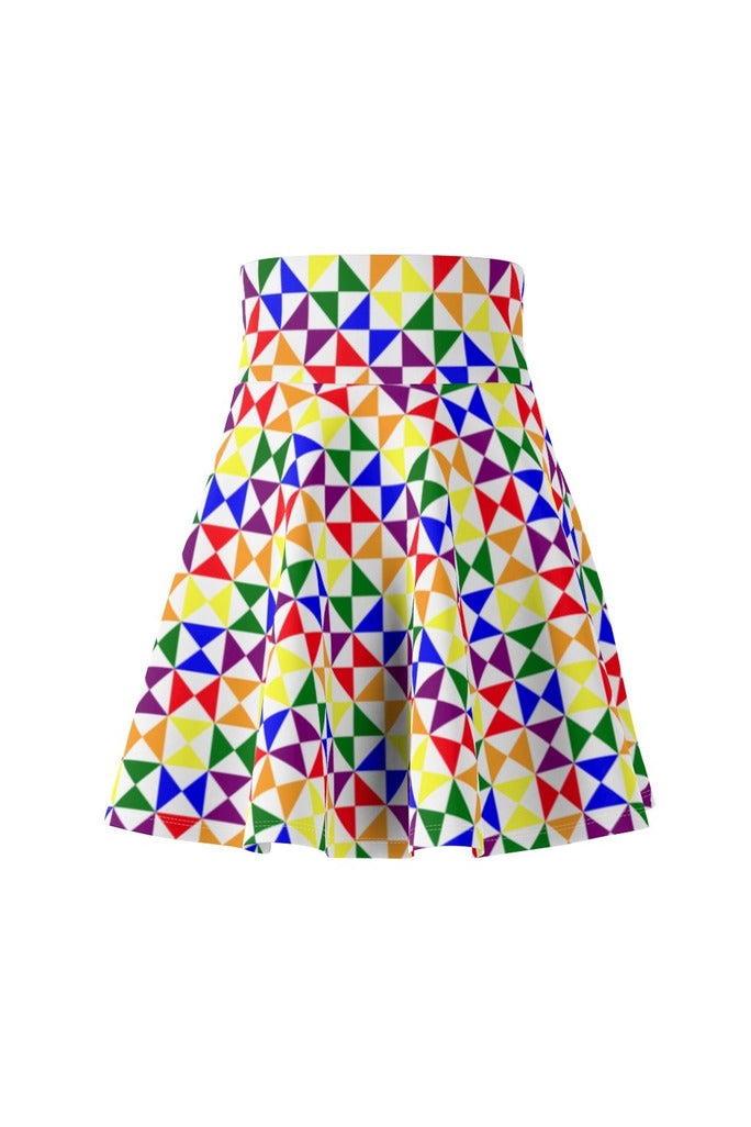Rainbow Women's Skater Skirt - Objet D'Art