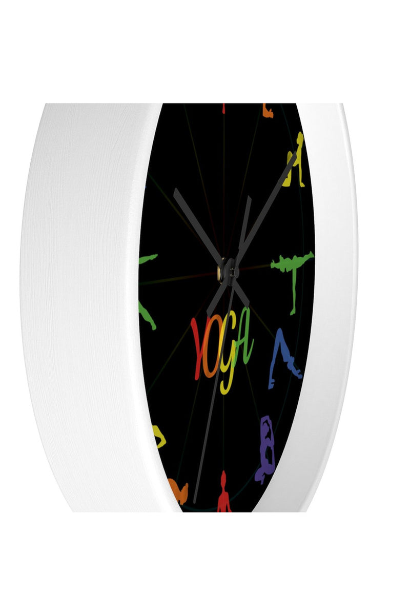 Yoga Asana Wall clock - Objet D'Art