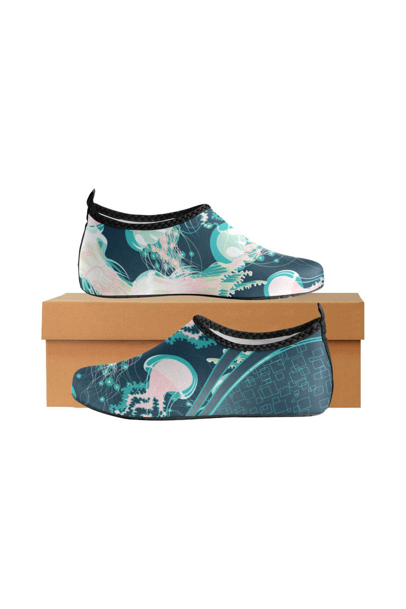 Jelly Fish Women's Slip-On Water Shoes (Model 056) - Objet D'Art