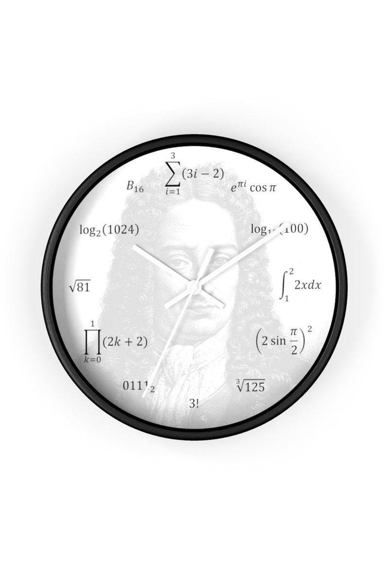 Math Equations and Notations (Gottfried Liebnez) Wall clock - Objet D'Art Online Retail Store