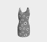 Floral Striped Bodycon Dress - Objet D'Art