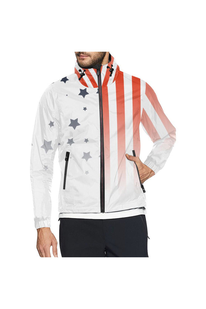 Star Spangled Cover All Over Print Windbreaker for Men (Model H23) - Objet D'Art
