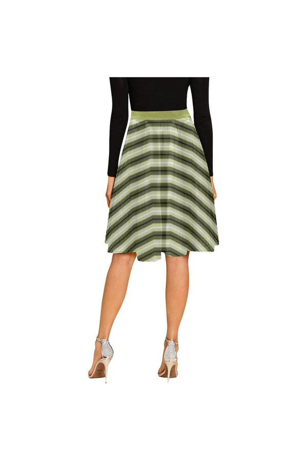 Striped  Melete Pleated Midi Skirt - Objet D'Art