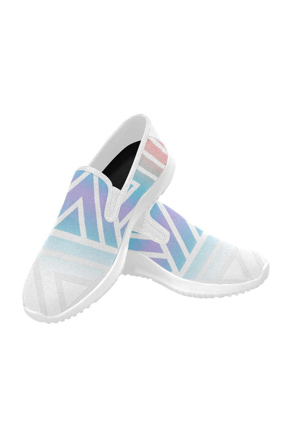triangle lyra vamp Orion Slip-on Women's Canvas Sneakers (Model 042) - Objet D'Art