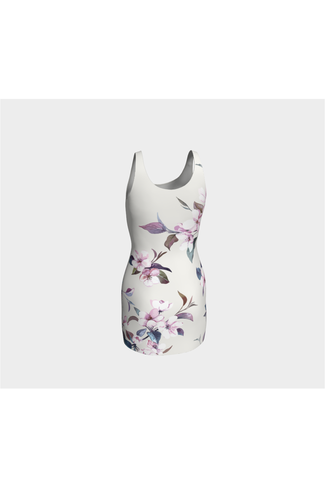 Floral Bodycon Dress in Cream - Objet D'Art