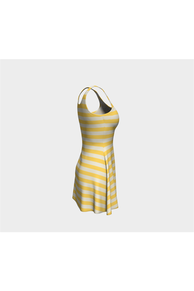 Aspen Gold Striped Flare Dress - Objet D'Art