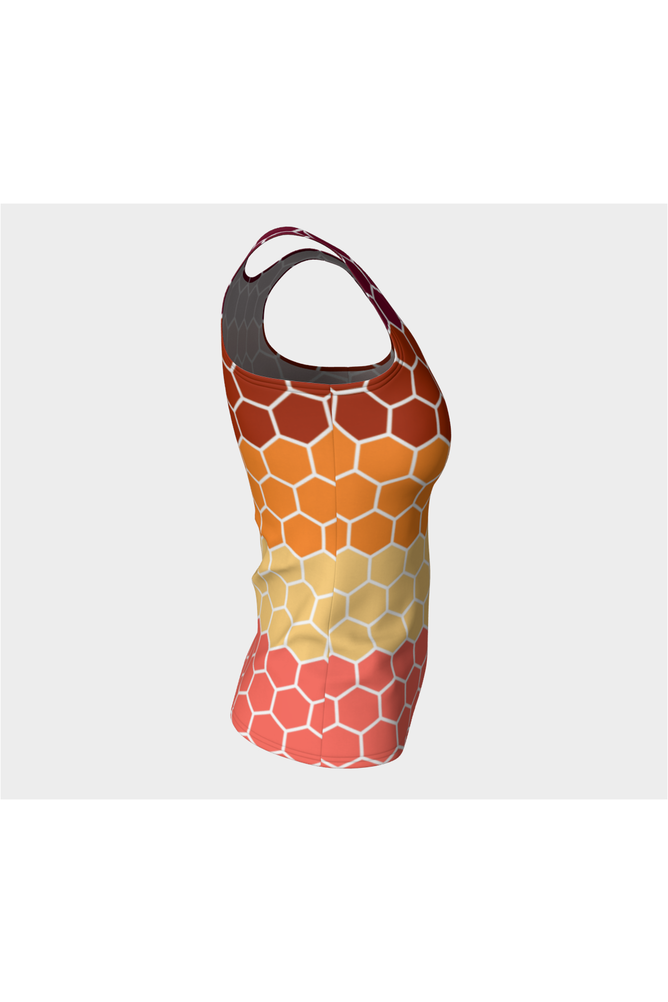Honey Comb Fitted Tank Top - Objet D'Art