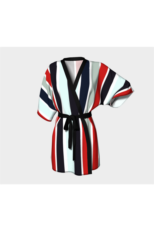Royal Striped Kimono Robe - Objet D'Art