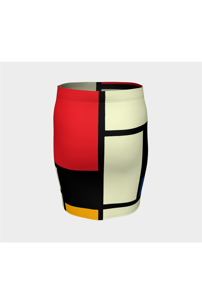Mondrian Fitted Skirt - Objet D'Art