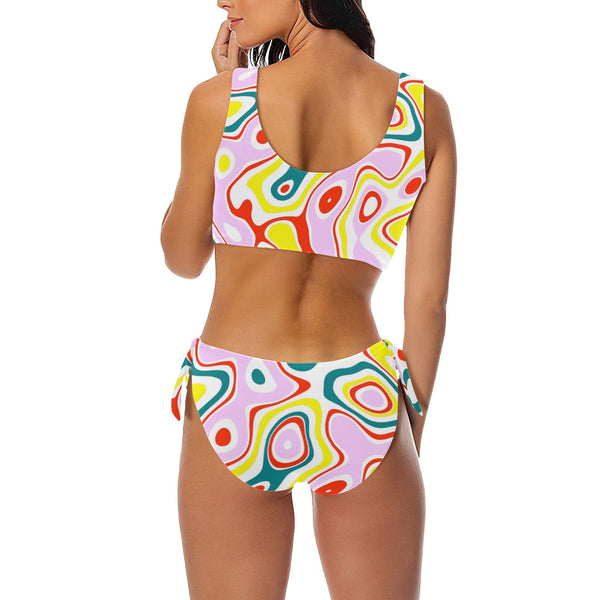 Spectral Bow Tie Front Bikini Swimsuit - Objet D'Art