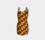 Runway Signs Bodycon Dress - Objet D'Art