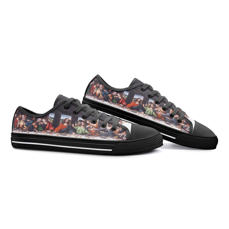 The Last Supper Unisex Low Top Canvas Shoes - Objet D'Art