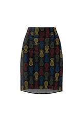 Pineapple Panache Women's Pencil Skirt - Objet D'Art