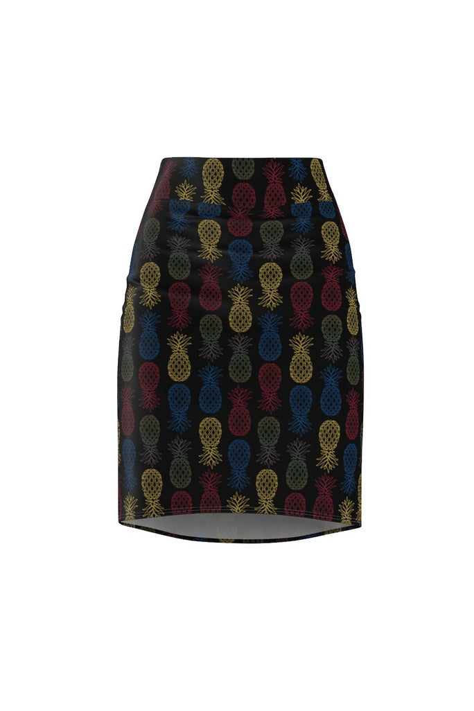 Pineapple Panache Women's Pencil Skirt - Objet D'Art