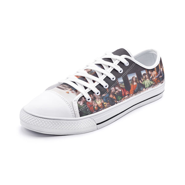 The Last Supper Unisex Low Top Canvas Shoes - Objet D'Art