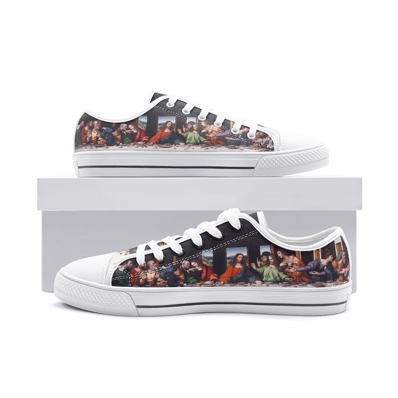 The Last Supper Unisex Low Top Canvas Shoes - Objet D'Art