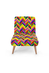 Herringbone Rainbow Occasional Chair - Objet D'Art