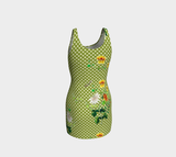 Floral Meadow Bodycon Dress - Objet D'Art