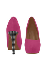 Pink & Black Matrix Women's High Heels - Objet D'Art