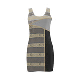 key greek bronze print 2A Medea Vest Dress (Model D06) - Objet D'Art