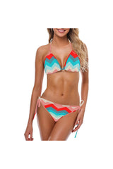 bg bright spectrum back Custom Bikini Swimsuit (Model S01) - Objet D'Art