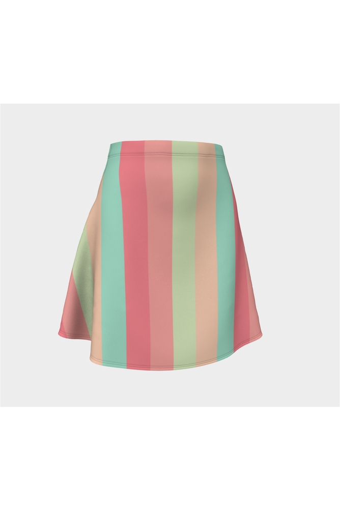 Pastel Rainbow Flare Skirt - Objet D'Art