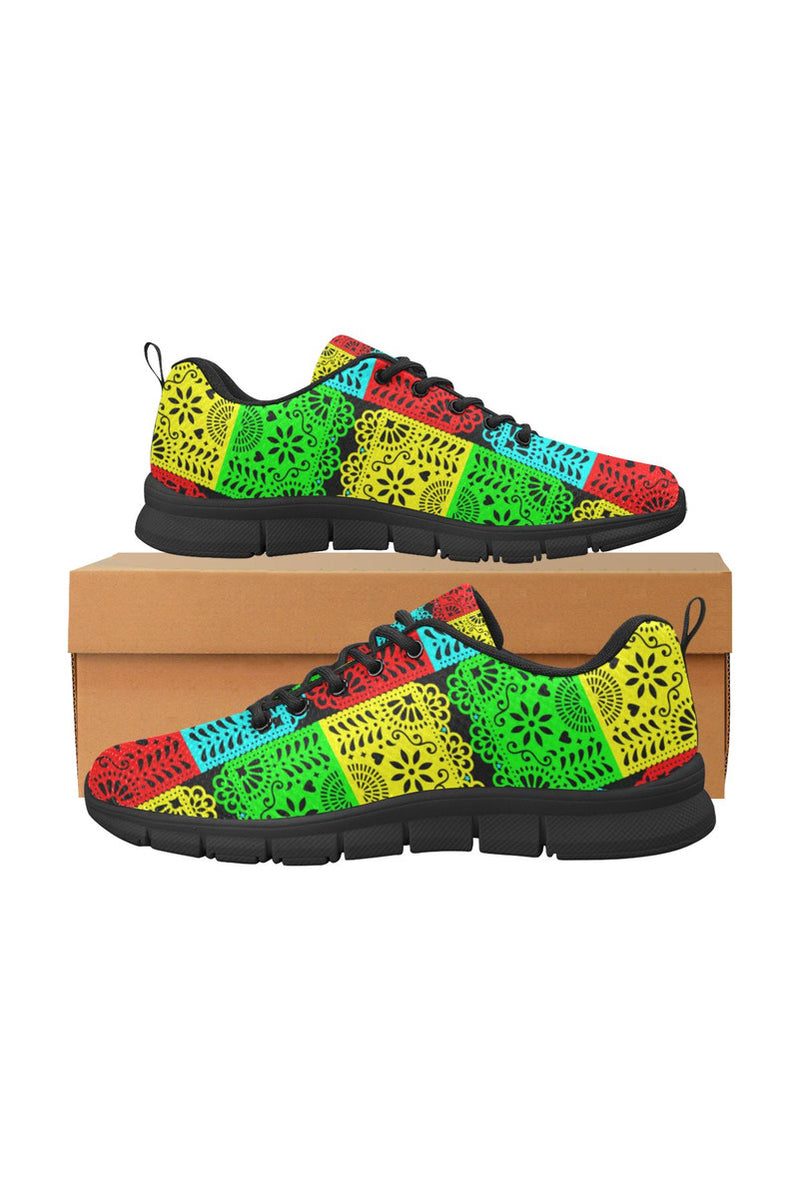 Papel Picado Women's Breathable Running Shoes (Model 055) - Objet D'Art