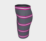 Fuchsia Striped Fitted Skirt - Objet D'Art