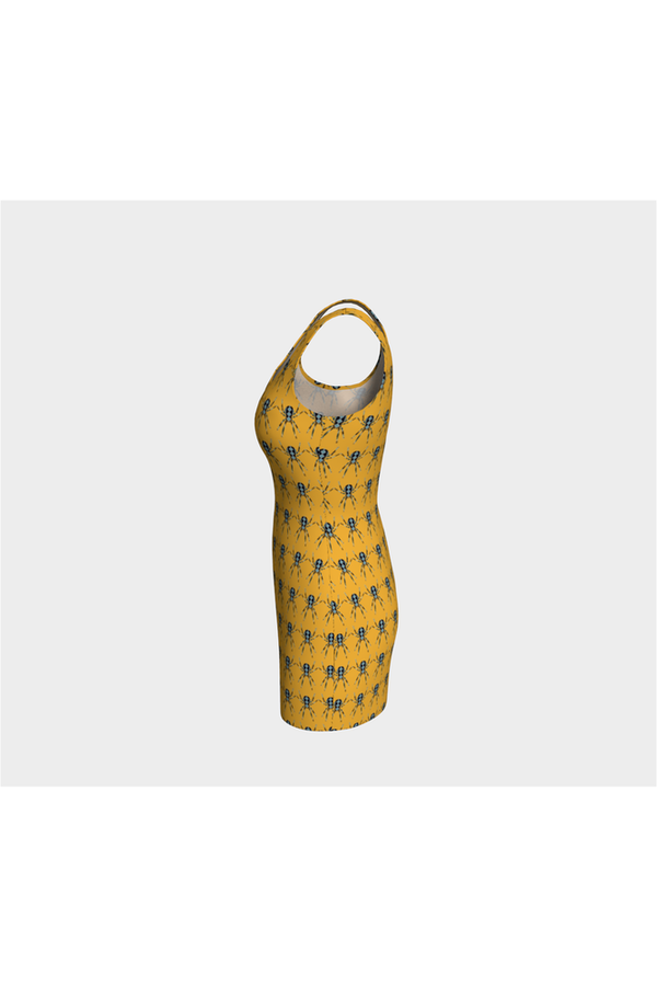 African Rain Spider Body-con Style Dress - Objet D'Art Online Retail Store