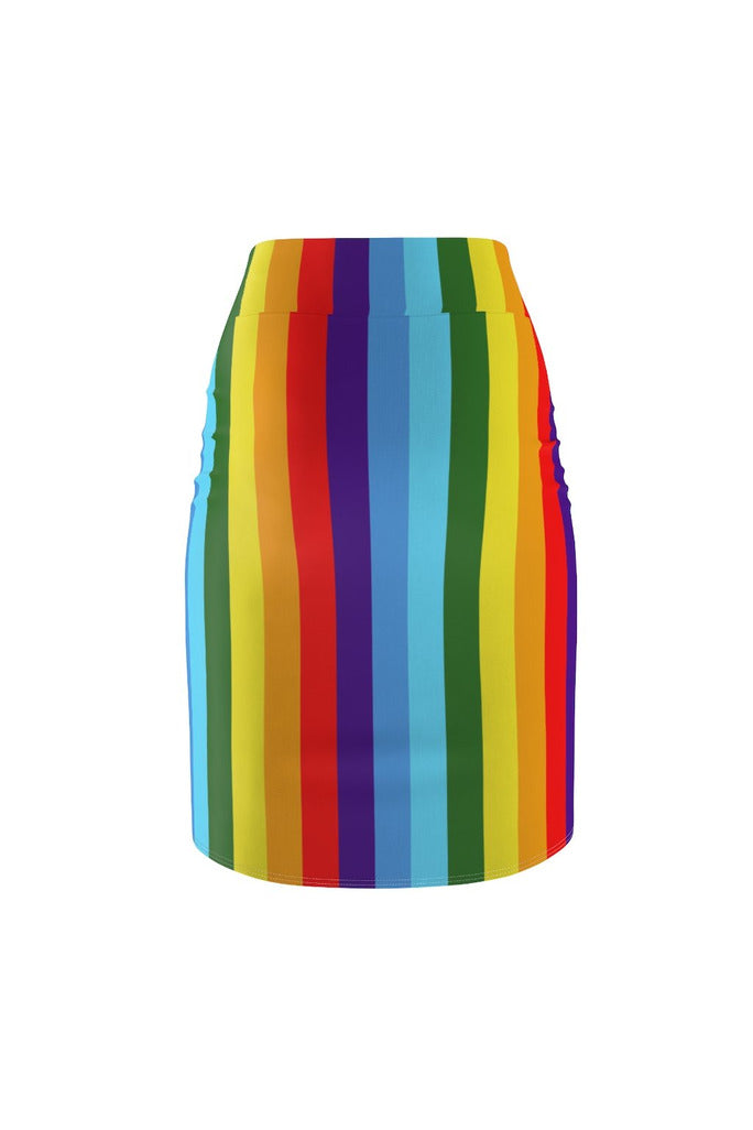 Rainbow ROYGBIV Women's Pencil Skirt - Objet D'Art