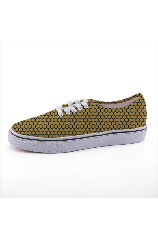 Honeycomb Low-top fashion canvas shoes - Objet D'Art Online Retail Store