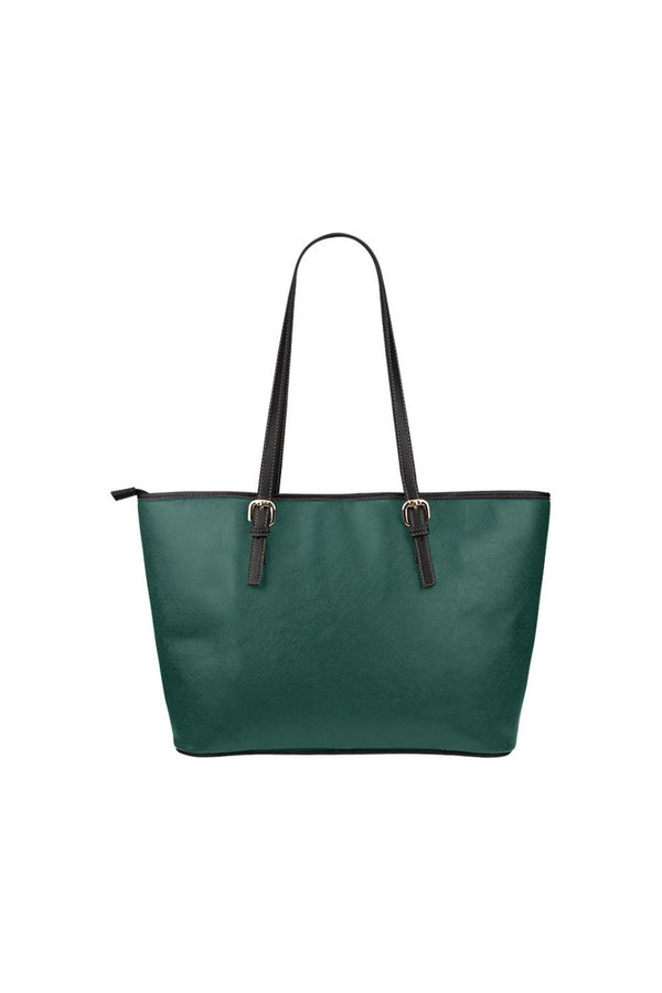 Green Leather Tote Bag/Small - Objet D'Art