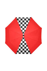 red checkered umbrella Auto-Foldable Umbrella (Model U04) - Objet D'Art