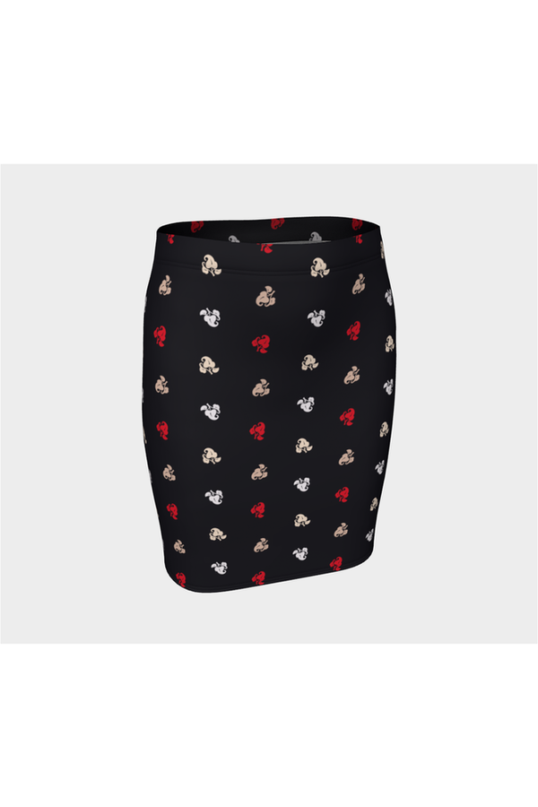 Lucky Leaf Fitted Skirt - Objet D'Art