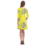 Floral Tethys Half-Sleeve Skater Dress - Objet D'Art