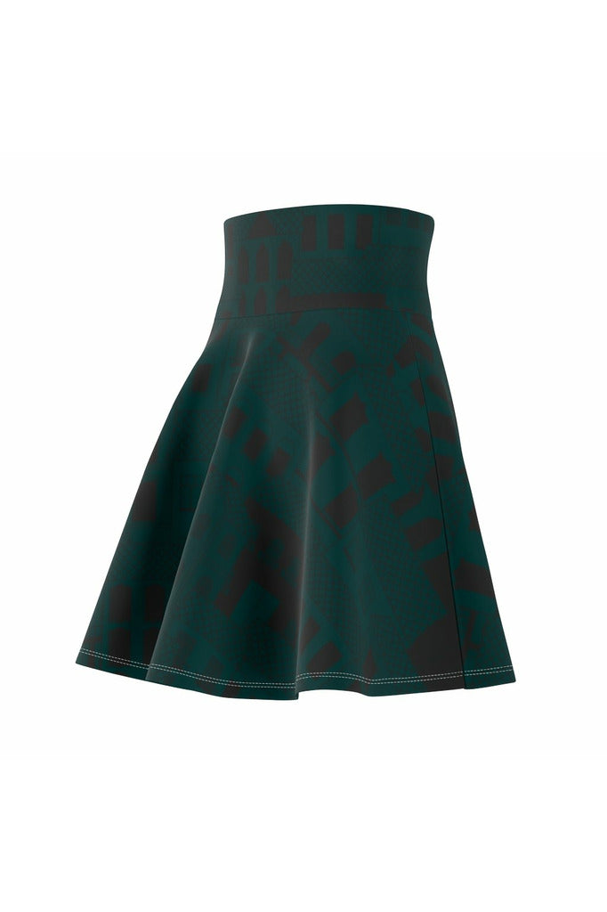 Houses Women's Skater Skirt - Objet D'Art