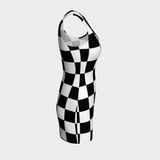 Checkered Bodycon Dress - Objet D'Art