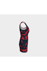 Palm Leaf Labyrinth Bodycon Dress - Objet D'Art