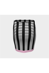 Pick Pink Matrix Fitted Skirt - Objet D'Art