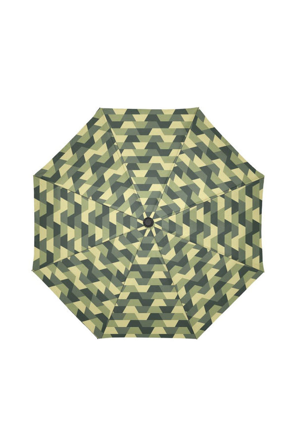 Camouflage Woodland Abstract Auto-Foldable Umbrella (Model U04) - Objet D'Art Online Retail Store