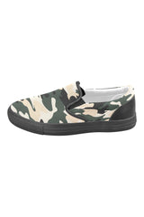 Camouflage Men's Slip-on Canvas Shoes - Objet D'Art