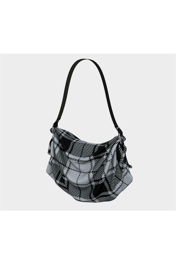 Silver Plaid Origami Bag - Objet D'Art