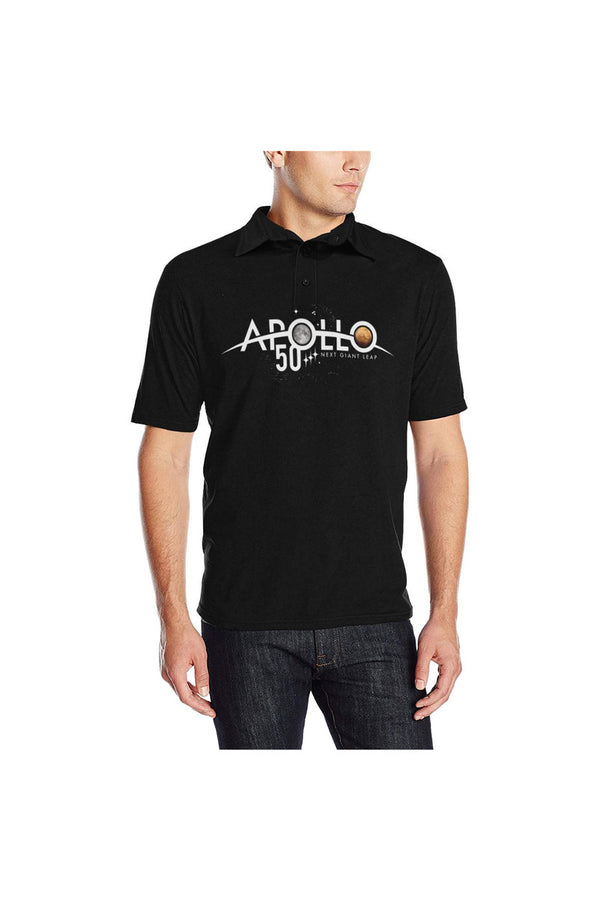 Apollo 50th Anniversary Men's All Over Print Polo Shirt (Model T55) - Objet D'Art