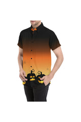 Pumpkin Patch Men's All Over Print Short Sleeve Shirt (Model T53) - Objet D'Art