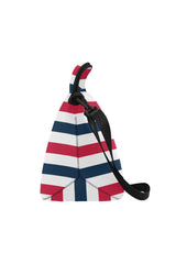 stripesbluegraywhite copy Neoprene Lunch Bag/Large (Model 1669) - Objet D'Art